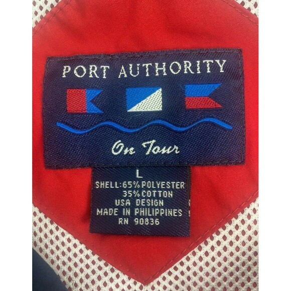 Port Authority America’s Day At The Races Labor Day Red Jacket Size Large - Picture 3 of 8